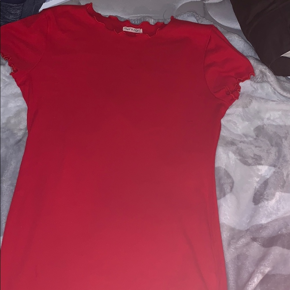 A red ribbed dress( I only wore once)